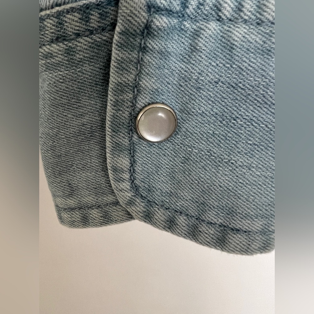 Stella McCartney  Denim Embroidered Shirt - Picture 2 of 5